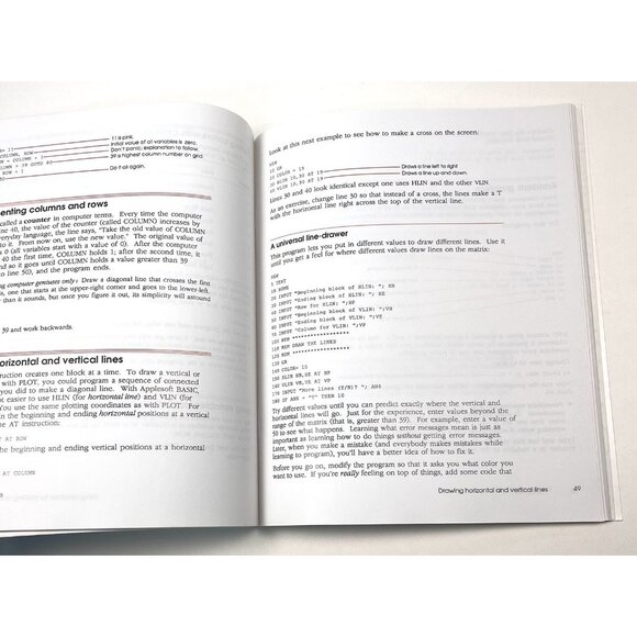 VTG 1986 Apple II A Touch of Applesoft BASIC OWNER'S MANUAL Instruction Booklet - Picture 3 of 4